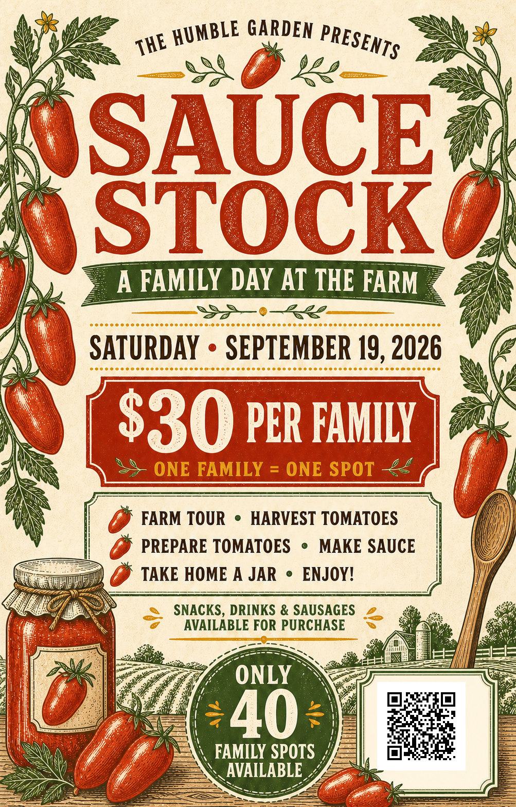 Illustrated Sauce Stock family farm-day poster